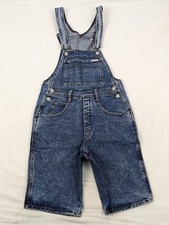 Vintage Guess Georges Marciano Blue Denim Jean Shortalls Overalls Size 2