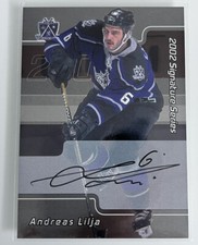 ITG Be A Player Signature Series 2001-02 Andreas Lilja #213 Auto Autograph Kings