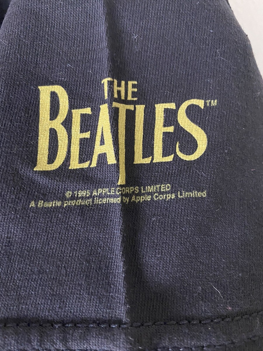 NWT VINTAGE 1995 Apple Corps Limited Beatles T Shirt Distressed 