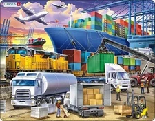 Springbok Larsen Puzzles Transport 37 Piece Children's Jigsaw Puzzle