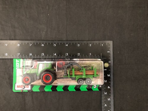 Maisto Mini Work Machines "Fendt Tractor" with Trailer 15590 - Picture 3 of 3