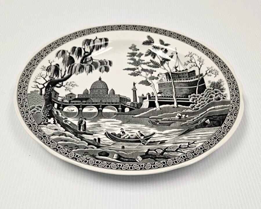 ROME Spode Archive Collection Georgian Series 10.5" Dinner Plate Black *7 LEFT* - Image 2 of 4