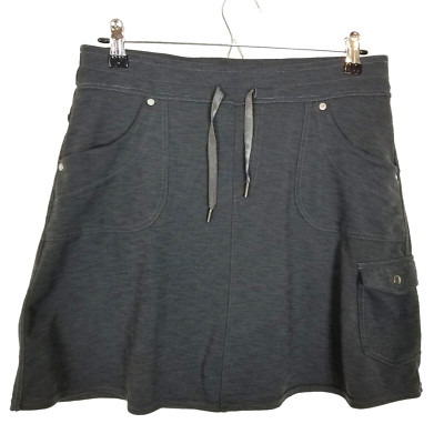 Kuhl Women MOVA Skort Mini Skirt Sz S Stretch Gray Casual Athletic Pockets