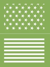 Magnolia Design Co Adhesive Reusable Silkscreen Stencil 🇺🇸 Mini Stars & Strips