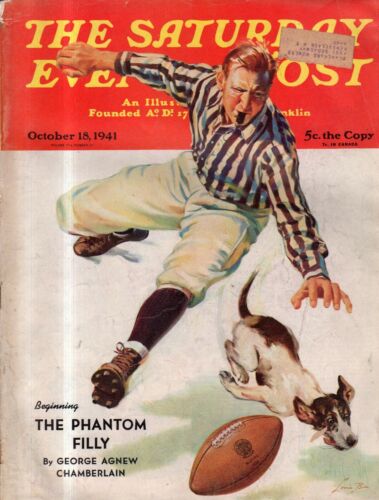 1941 Saturday Evening Post October 18-Oglethorpe;Notre Dame Football; Fairfield  - Picture 1 of 1