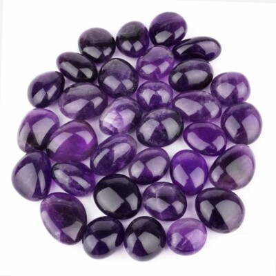 Amethyst Trommelsteine Ø ca. 25   35 mm aus Uruguay AA-Qualität p