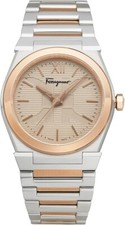 Ferragamo VEGA Silver Quartz 40MM Swiss Watch SFYF00521