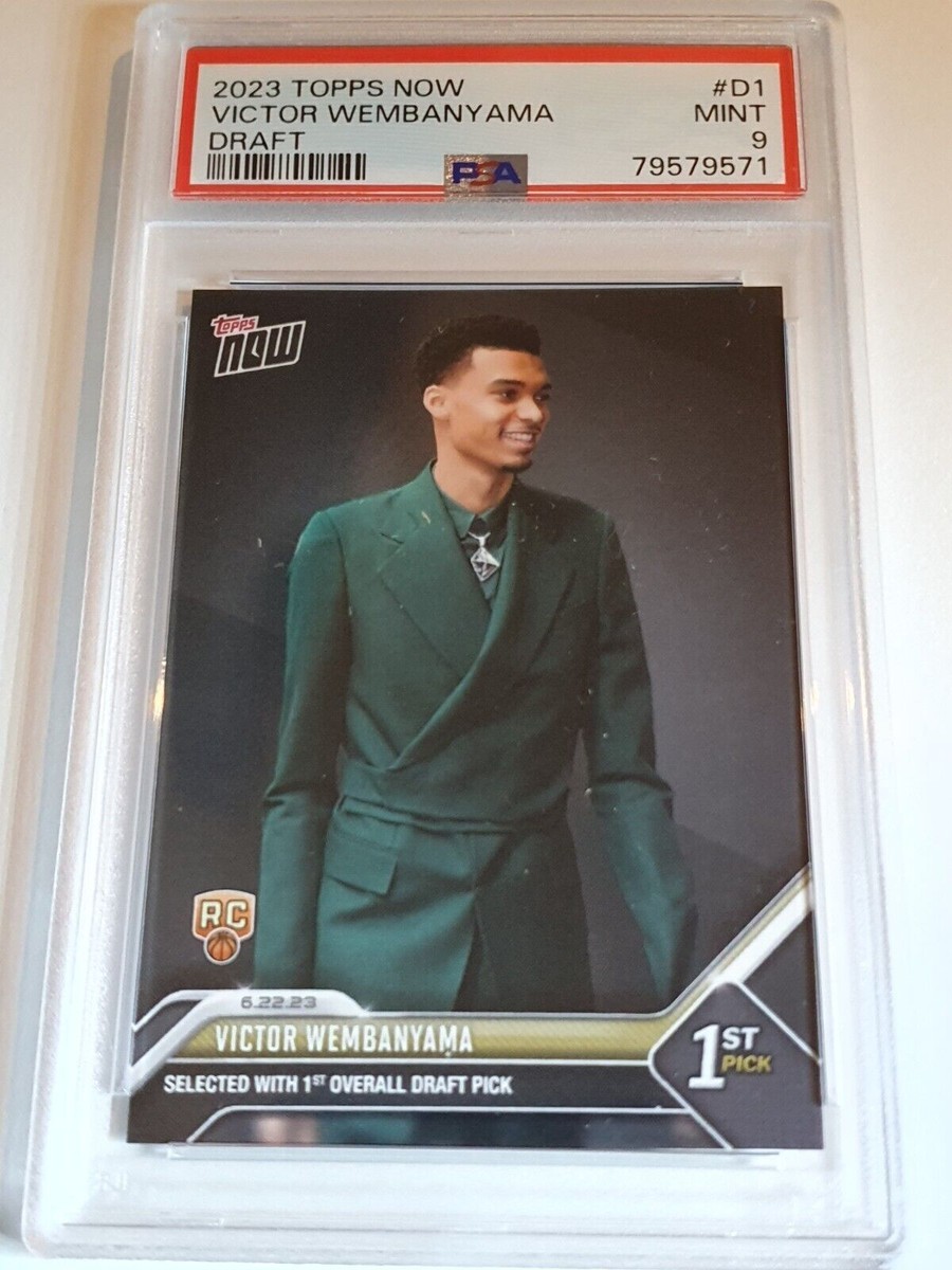 2023 Topps Now Victor Wembanyama Rookie #D1 Draft RC - PSA 9 (LOW 