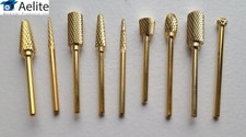 A ELITE Manicure Pedicure Acrylic Nail Drill Bit Bur File 9-PK Tungsten Carbide