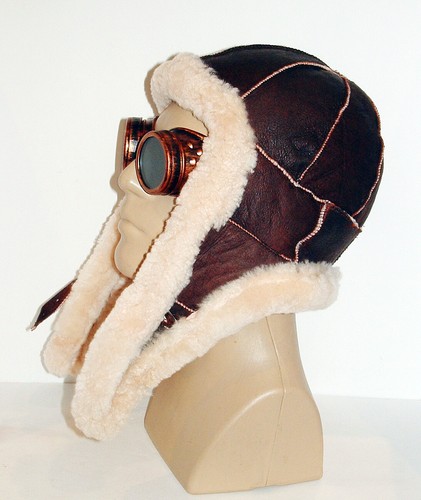 mens Sheepskin Bomber - Aviator Hat 