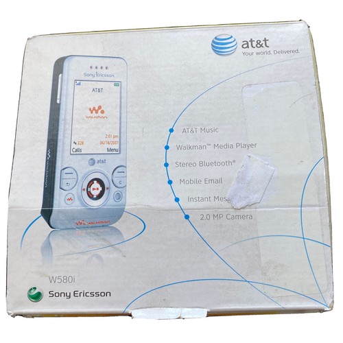 Sony Ericsson W580i Black (ATT) Cell Phone W/original Box eBay