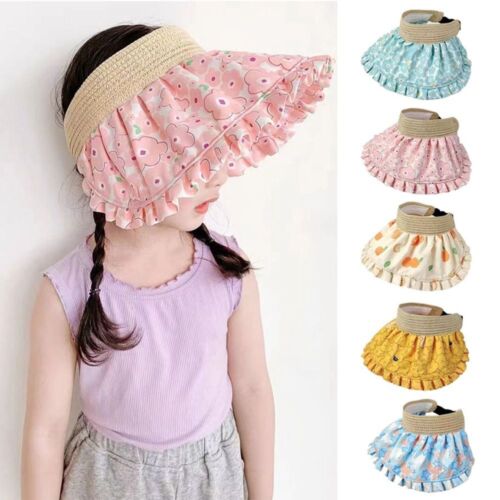 Breathable Sun Visor Hat UV Protection Empty Top Cap Kids Shell Hat  Outdoor - Picture 1 of 17