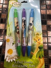 disney fairies tinkerbell 3 Pack Jumbo Retractable Pens