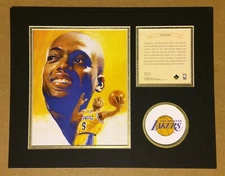 Los Angeles Lakers NICK VAN EXEL Basketball 11x14 Kelly Russell Lithograph Print