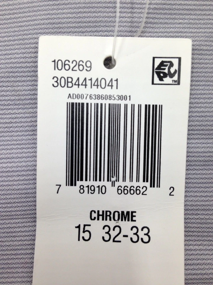 98 美元 Geoffrey Beene 男式经典合身灰色无皱纽扣正装衬衫 15 32/33 — 第 2/3 张图片