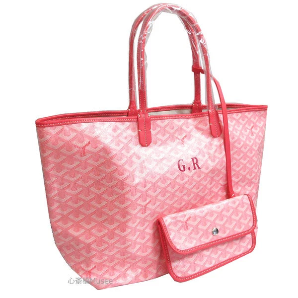 GOYARD Saint Louis PM Tote Shoulder Bag Shopper Pouch Pink GR