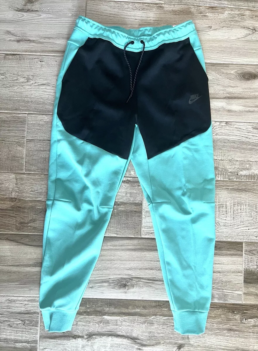 NIKE SPORTSWEAR TECH FLEECE JOGGERS PANTS WASHED TEAL BLACK CU4495 392 sz XL