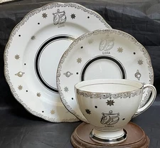 Royal Standard ZODIAC LIBRA Bone China TRIO Teacup/Saucer/Salad Plate 3 Piece