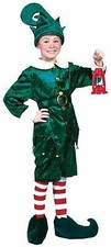 Holly Jolly ELF Child Kid's Costume Velvety Jacket Funny Fashion