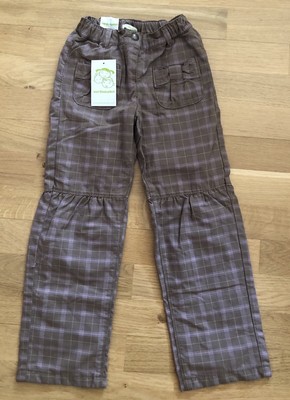 Vertbaudet Hose Stoffhose kariert Gr. 120 cm 7 Jahre NEU