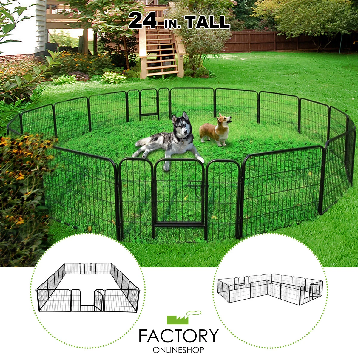 16 panel dog clearance fence