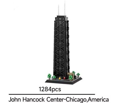 NEW Design JOHN HANCOCK Blocks Set JOHN HANCOCK Building Set Architecture Blocks
