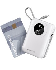 Batteria esterna da 20000 mAh con cavo integrato 22.5 W Power Bank a Ricarica