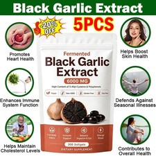 5X Fermented Black Garlic Extract, Natural Od...