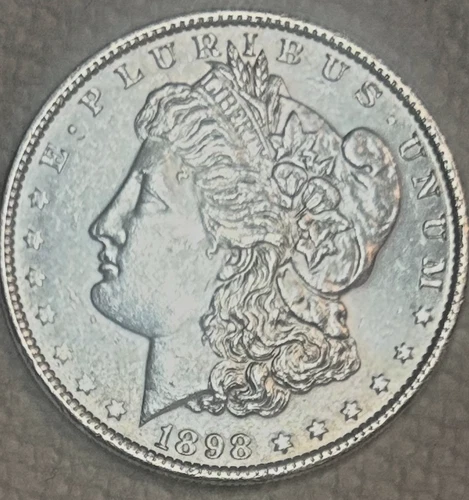 1898 P Morgan Brilliant Uncirculated high luster no ship or reserve Sigma test++