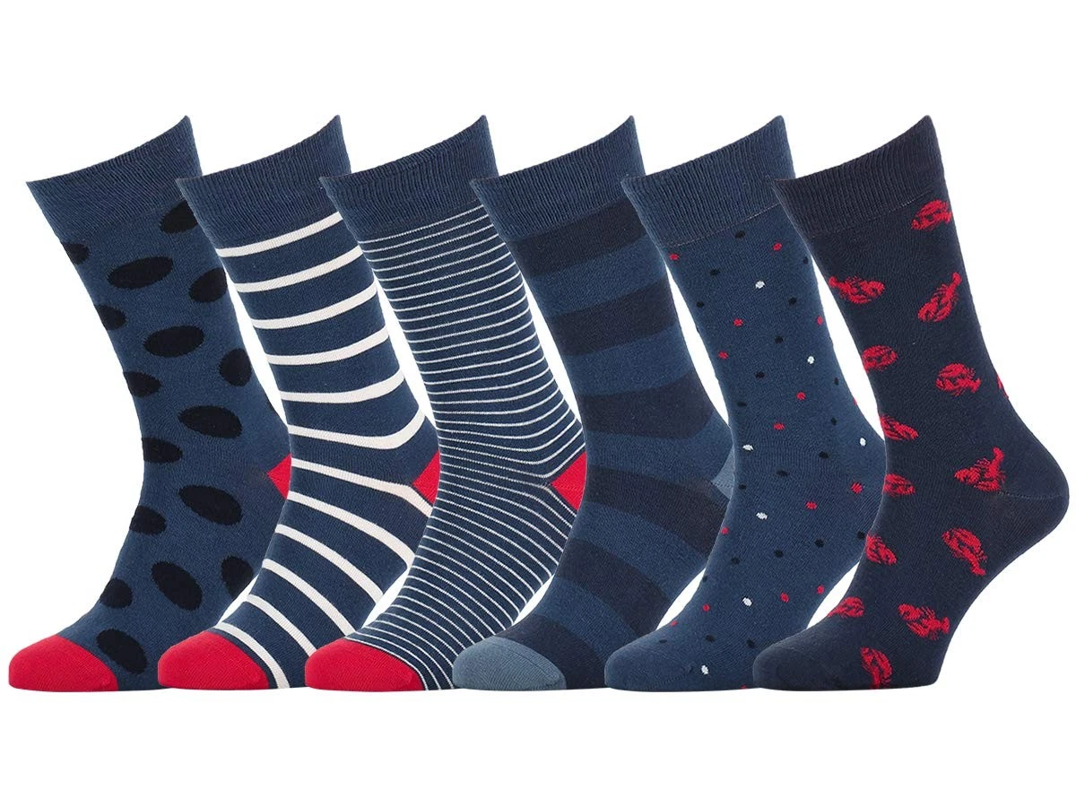 Easton Marlowe Mens Dress Socks 10-13 Fun Colorful Mens Socks - Cotton Patter...