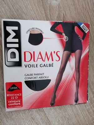 Feinstrumpfhose 22. Marke: DIM. Farbe: Nero. Größe: 4=XL.