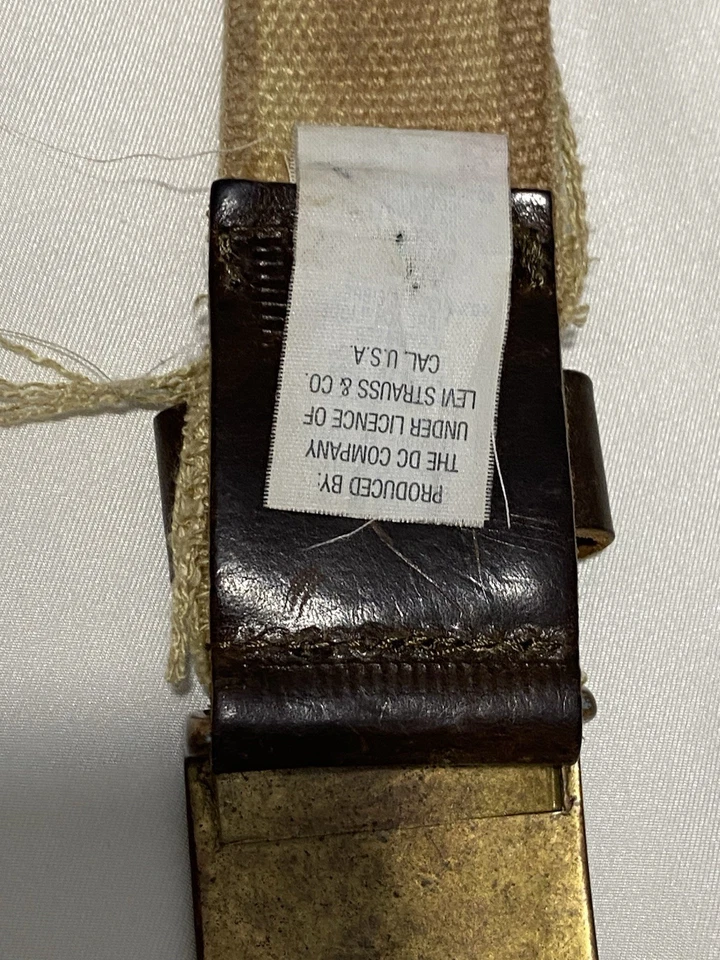 Cinturón de tela vintage Levi’s hecho en Italia Foto 4 de 4