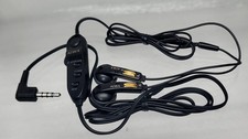 Rare vintage AIWA HP-V14 stereo in-ear headphones with remote controller.
