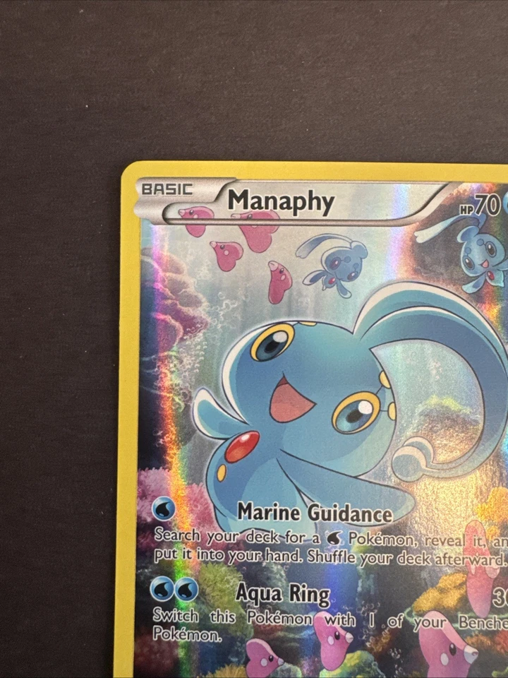 Manaphy XY113 Promo Pokemon Card TCG Full Art 2016 NM/VLP - Image 2 of 4
