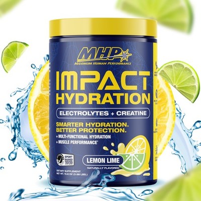 MHP Impact Hydration Electrolyte Creatine Sports Drink Mix, No Artificial Swe...