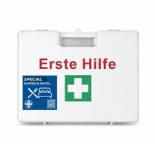 Erste-Hilfe-Koffer DIN 13157 Gastronomie Hotel Verbandskasten weiß FAP