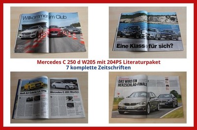 Mercedes C 250 d W205 mit 204PS Literaturpaket - 7 komplette Zeitschriften