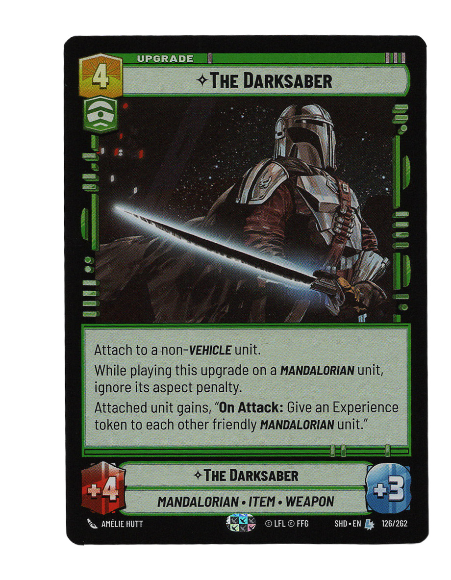 Star Wars Unlimited Shadows of the Galaxy Legendary THE DARKSABER 126