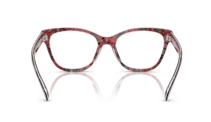 Anteojos Coach HC6249U 5856 para mujer negros tortuga/rosa florales borde completo 51 mm Foto 3 de 4