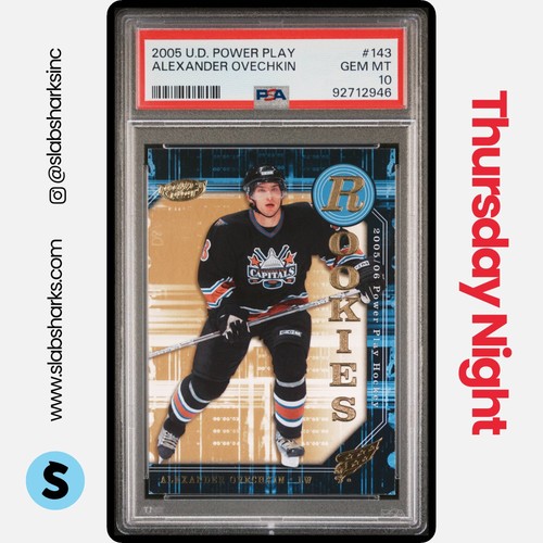 2005 UPPER DECK POWER PLAY ALEXANDER ALEX OVECHKIN #143 ROOKIE RC PSA 10