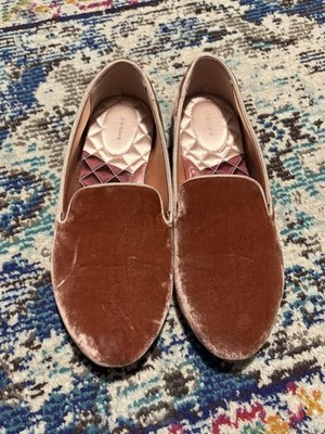 Women s Birdies Salmon Rust Velvet Size 11 Loafers Shoes