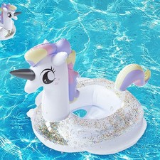 Toddler Pool Floats, Kids Adult Inflatable Float Raft with Handle, Water Swim