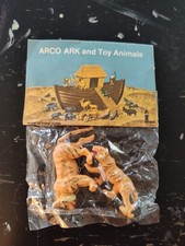 Vintage 1970  s Arco Noah's Ark Animals Tigers  New in Package- Pristine