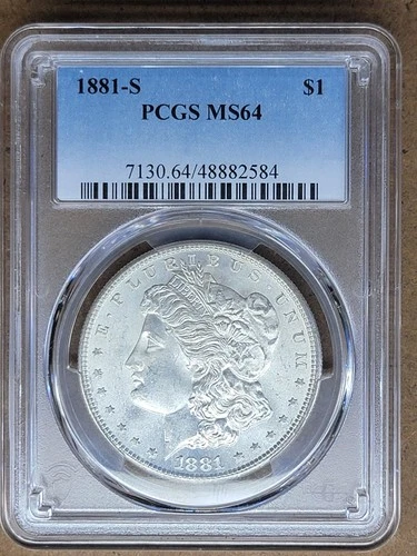 1881-S  PCGS  MS64  MORGAN DOLLAR  Very Nice!