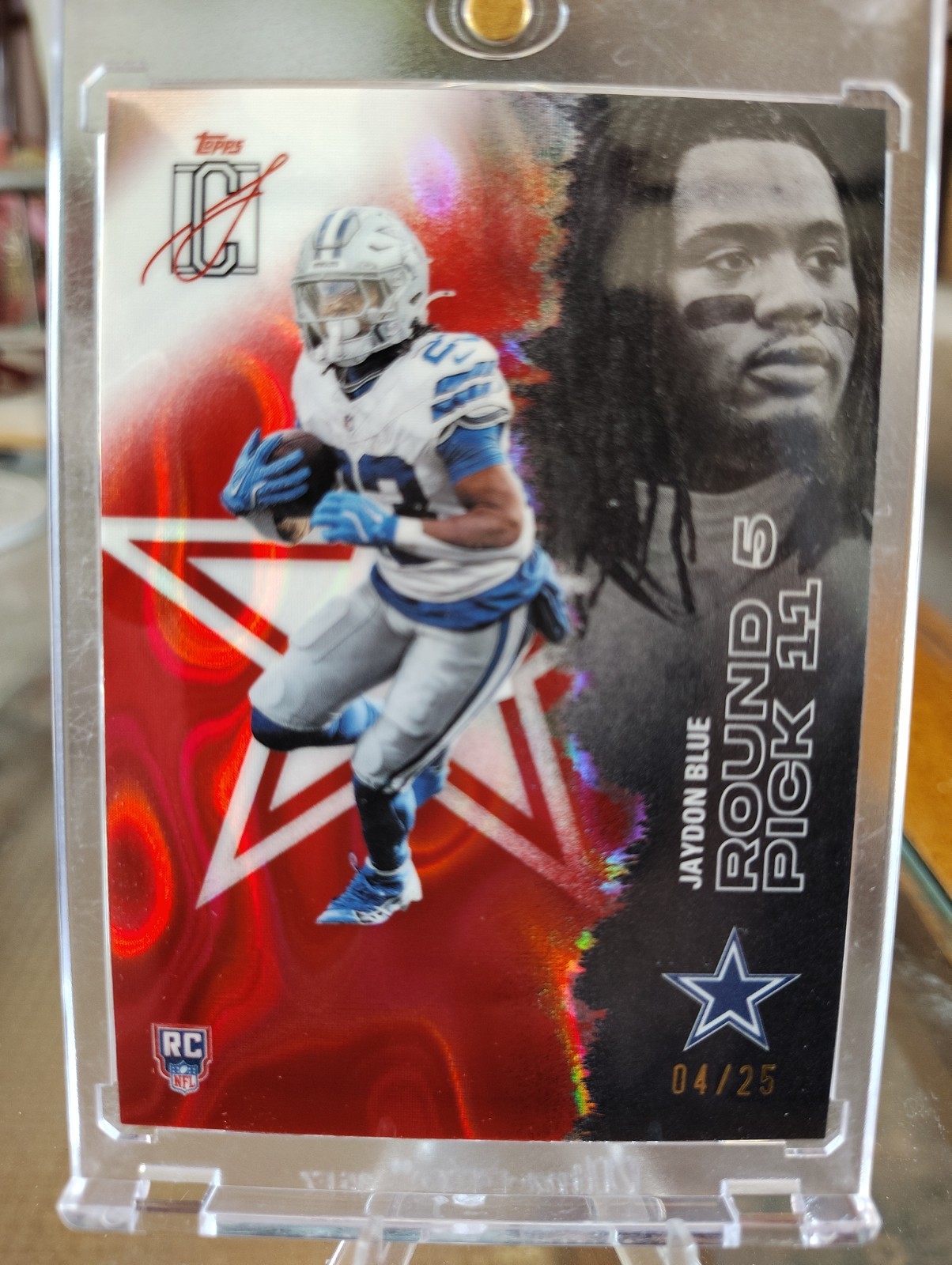 2025 Topps Signature Class - Rookies Jaydon Blue Chrome Red Lava Refractor /25 