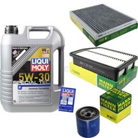 Mann Inspektionspaket 5L Liqui Moly 5W-30 FüR Hyundai I30 1.4 1.6 Gdi KIA