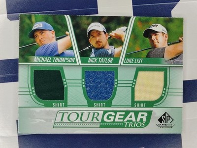 2021 SP Game Used Tour Gear Trios Michael Thompson Nick Taylor Rookie RC 12g7