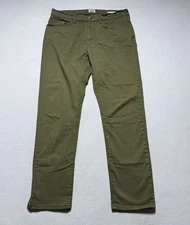 Flint And Tinder 365 Pants Mens 33x30 Chinos Slim Green Huckberry Casual *Read