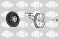 SASIC 2156080 Belt Pulley, crankshaft for, BMW, OPEL