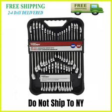 Hyper Tough Combination Wrench Set 32 Piece Stubby Standard Sae Metric Steel New Hyper Tough Combination Wrench Set 32 Piece Stubby Standard Sae Metric Steel New